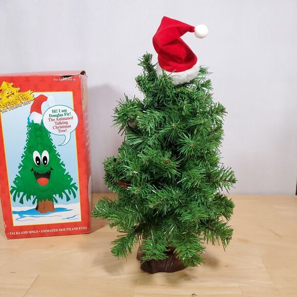 Gemmy DOUGLAS FIR TALKING TREE Animated Singing Christmas Tree Battery Powered - Picture 6 of 10